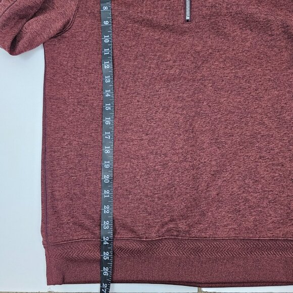 Nike Dri Fit Men's Burgundy 1/4 Zip Hooded Long Sleeve Pullover Size S NWT - Picture 14 of 15